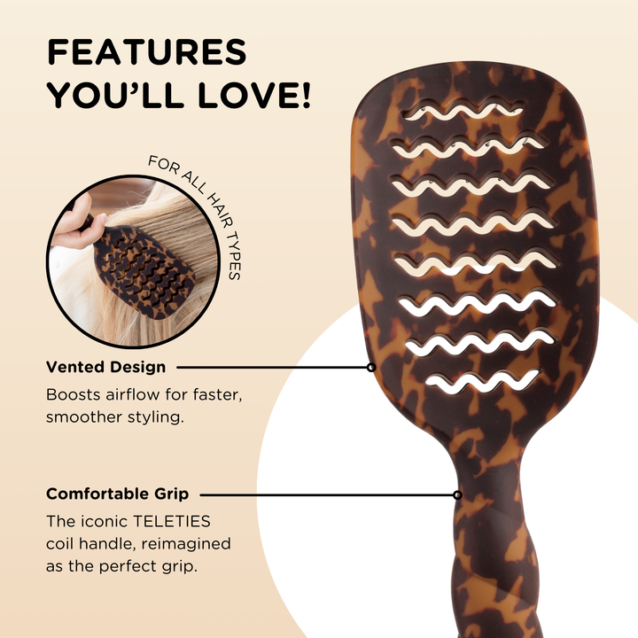 TORTOISE VENTED HAIR BRUSH