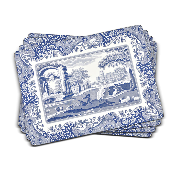 BLUE ITALIAN PLACEMATS SET