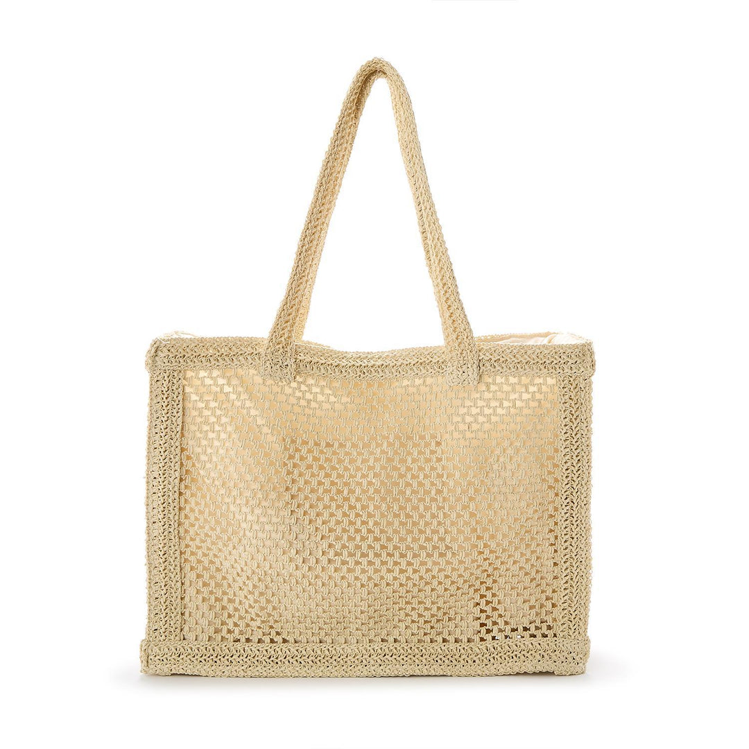 RAFFIA TOTE BAG