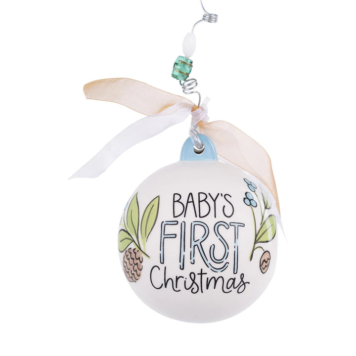 BABY BOY DEER FIRST CHRISTMAS ORNAMENT