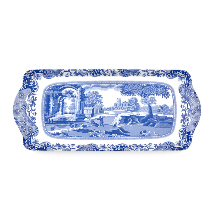 BLUE ITALIAN MELAMINE SANDWICH TRAY