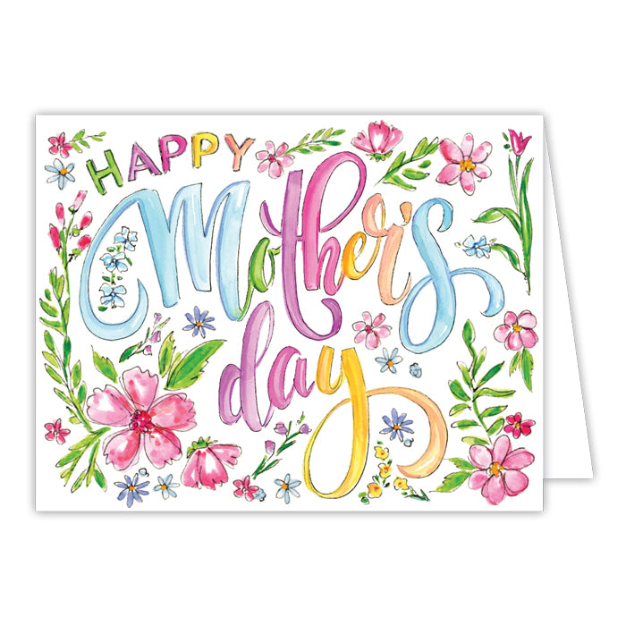 HAPPY MOTHER'S DAY BRIGHT FLORALS GREETING CARD