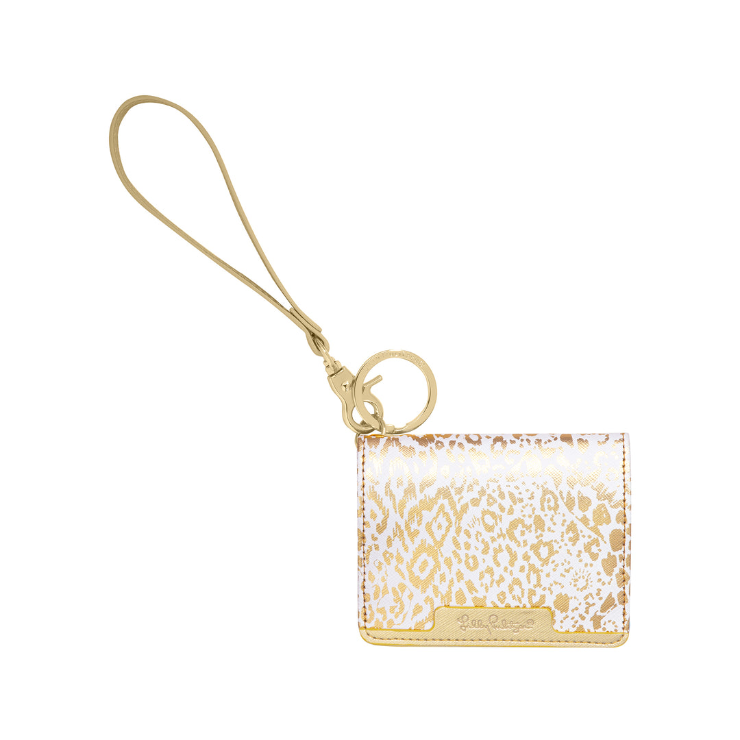 GOLD PATTERN PLAY SNAP CARD CASE