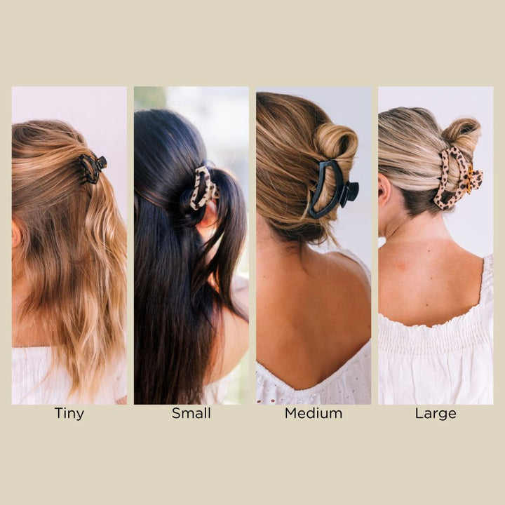 TELETIES OPEN HAIR CLIP TORTOISE