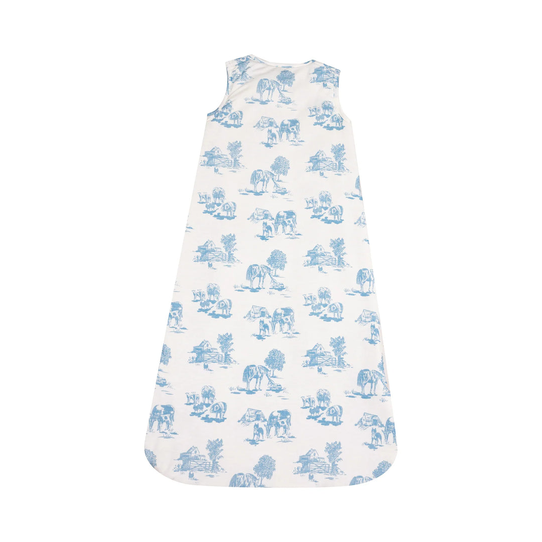 BLUE FARM TOILE SLEEP BAG