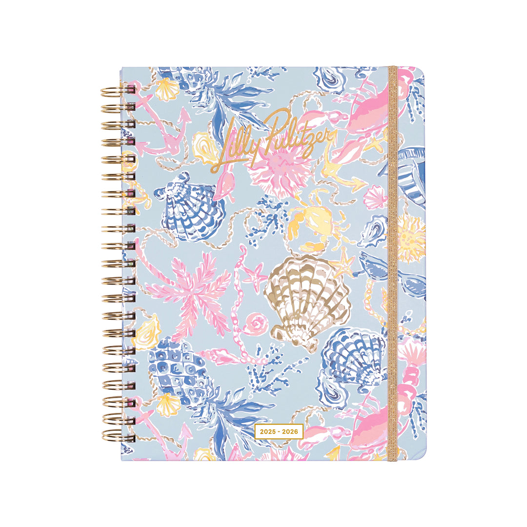 2025-2026 LILLY PULITZER JUMBO 17 MONTH AGENDA | BLUETTE LIL BAREFOOT BEACH