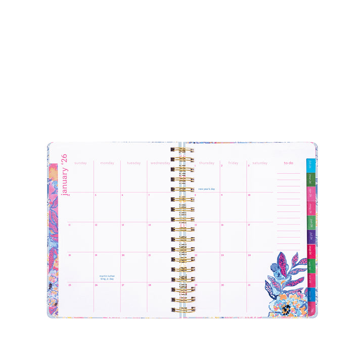 2025-2026 LILLY PULITZER JUMBO 17 MONTH AGENDA | BLUETTE LIL BAREFOOT BEACH