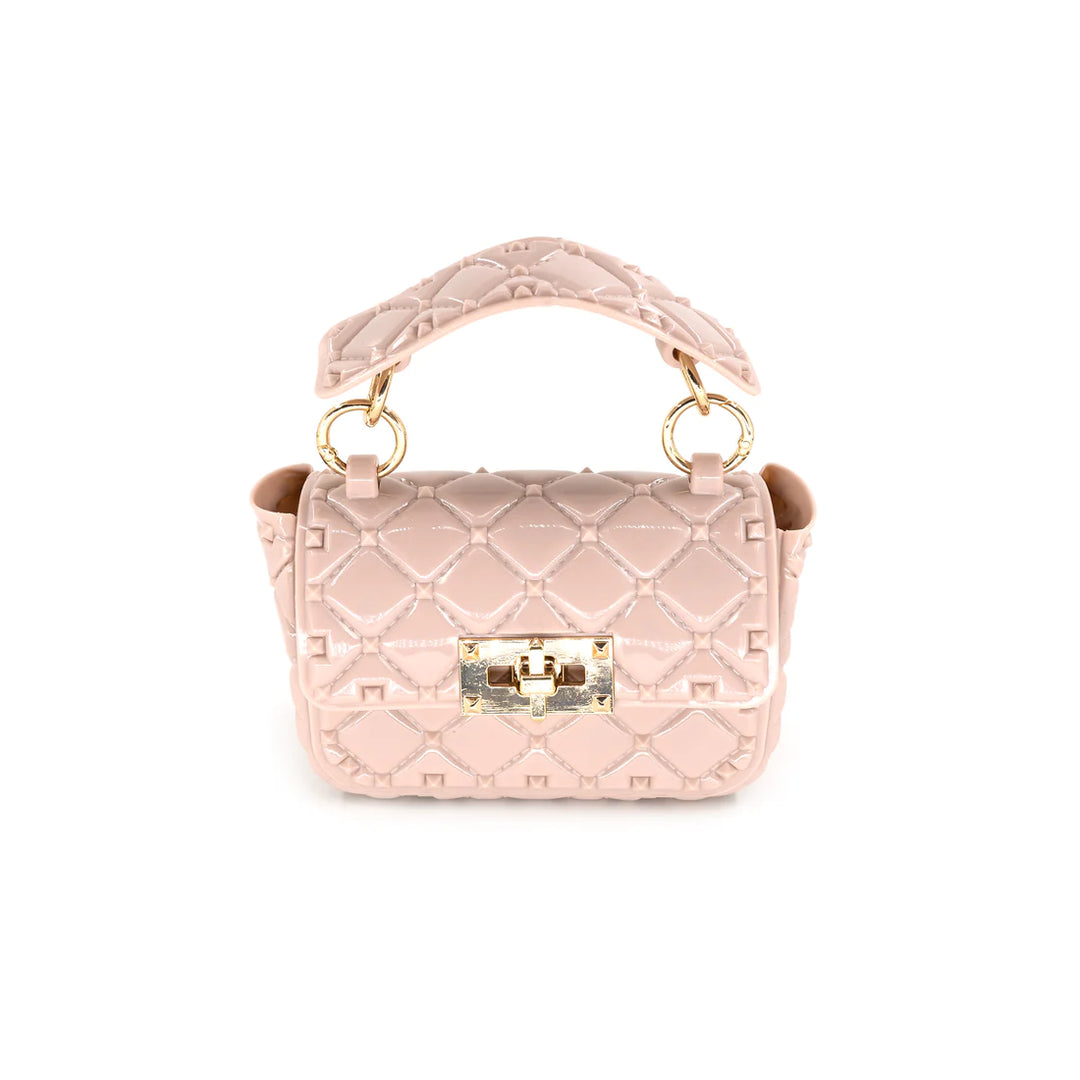 BEIGE QUILTED JELLY BAG
