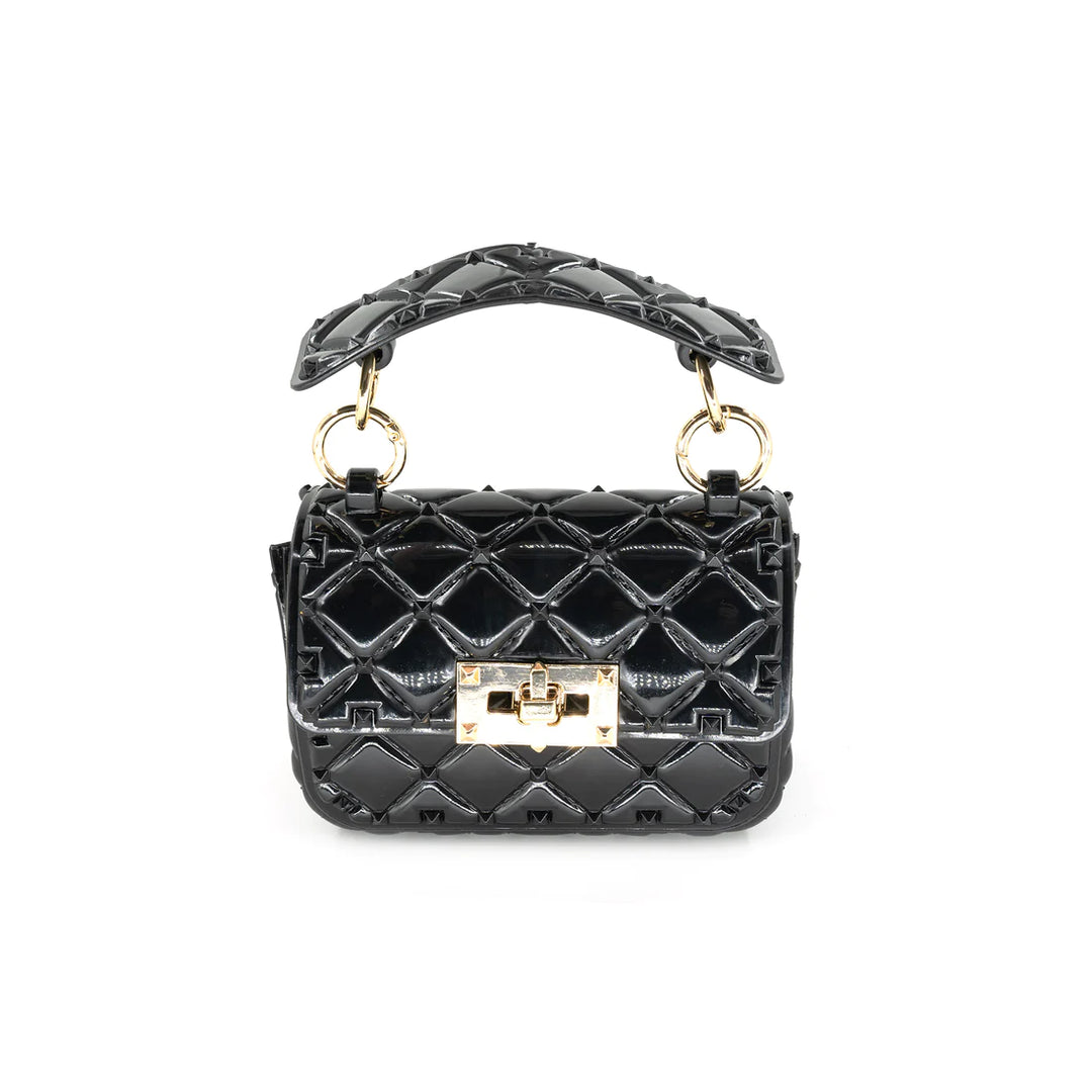 BLACK QUILTED JELLY BAG