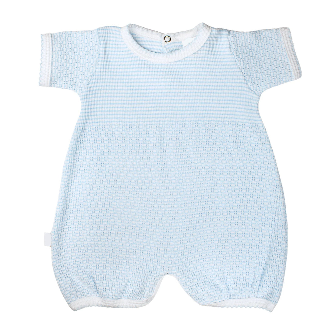 PATY KNIT BLUE BUBBLE ON WHITE BACKGROUND