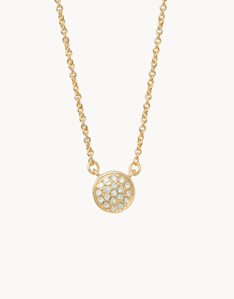 STRONGER/PAVE DISK SEA LA VIE NECKLACE