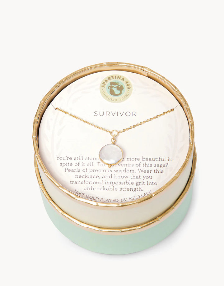 SURVIVOR/ COIN SEA LA VIE NECKLACE