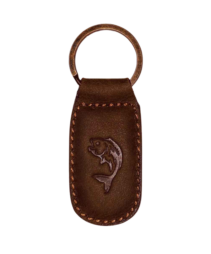 LEATHER EMBOSSED KEYCHAIN