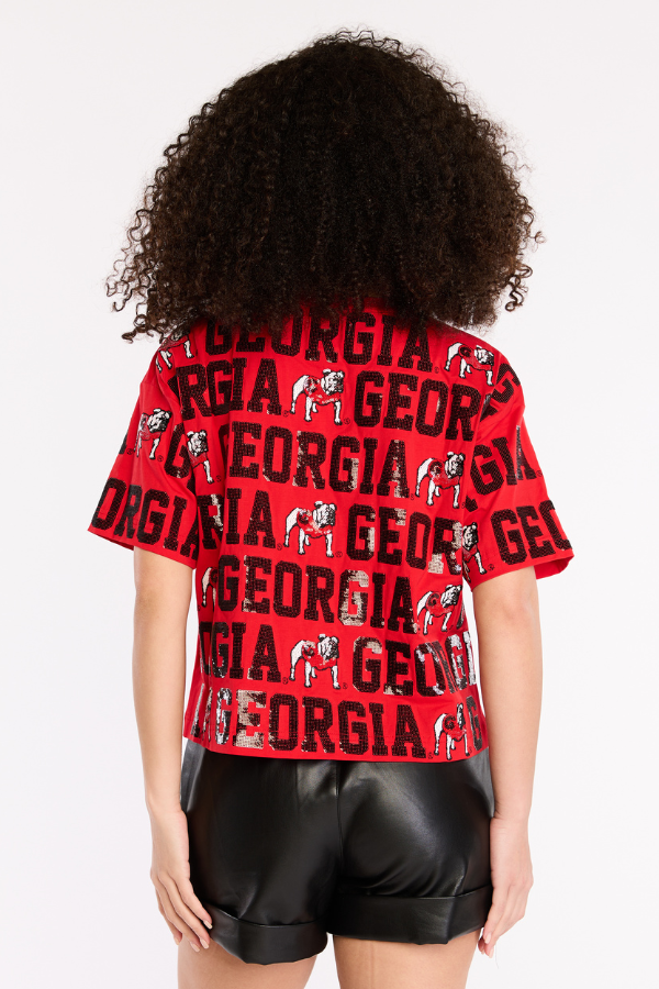 THE SEQUIN REPEAT TEE | GEORGIA