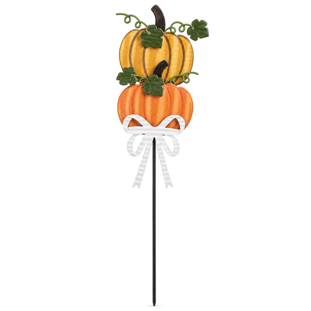 CHINOISERIE PUMPKIN TOPIARY GARDEN STAKE