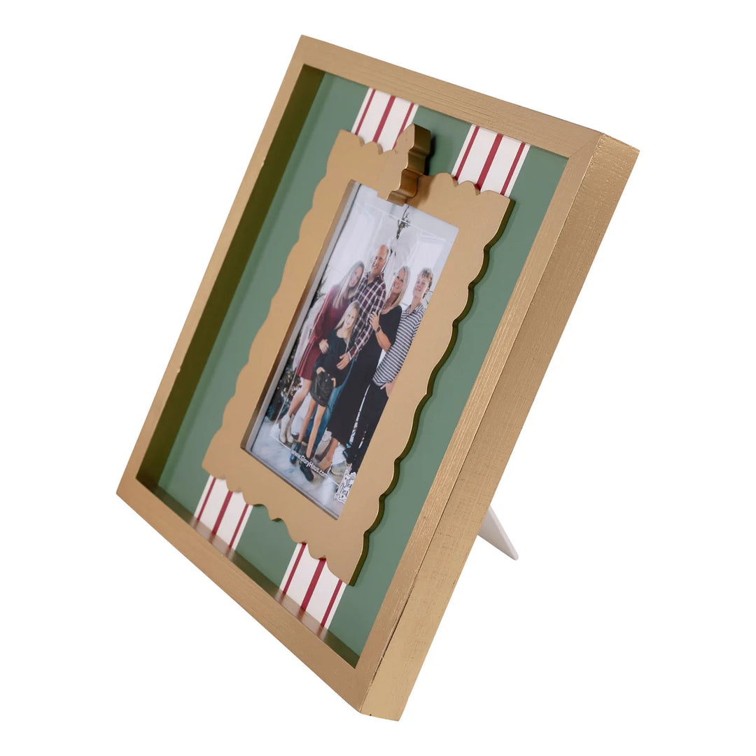 CHRISTMAS TREE STRIPED FRAME