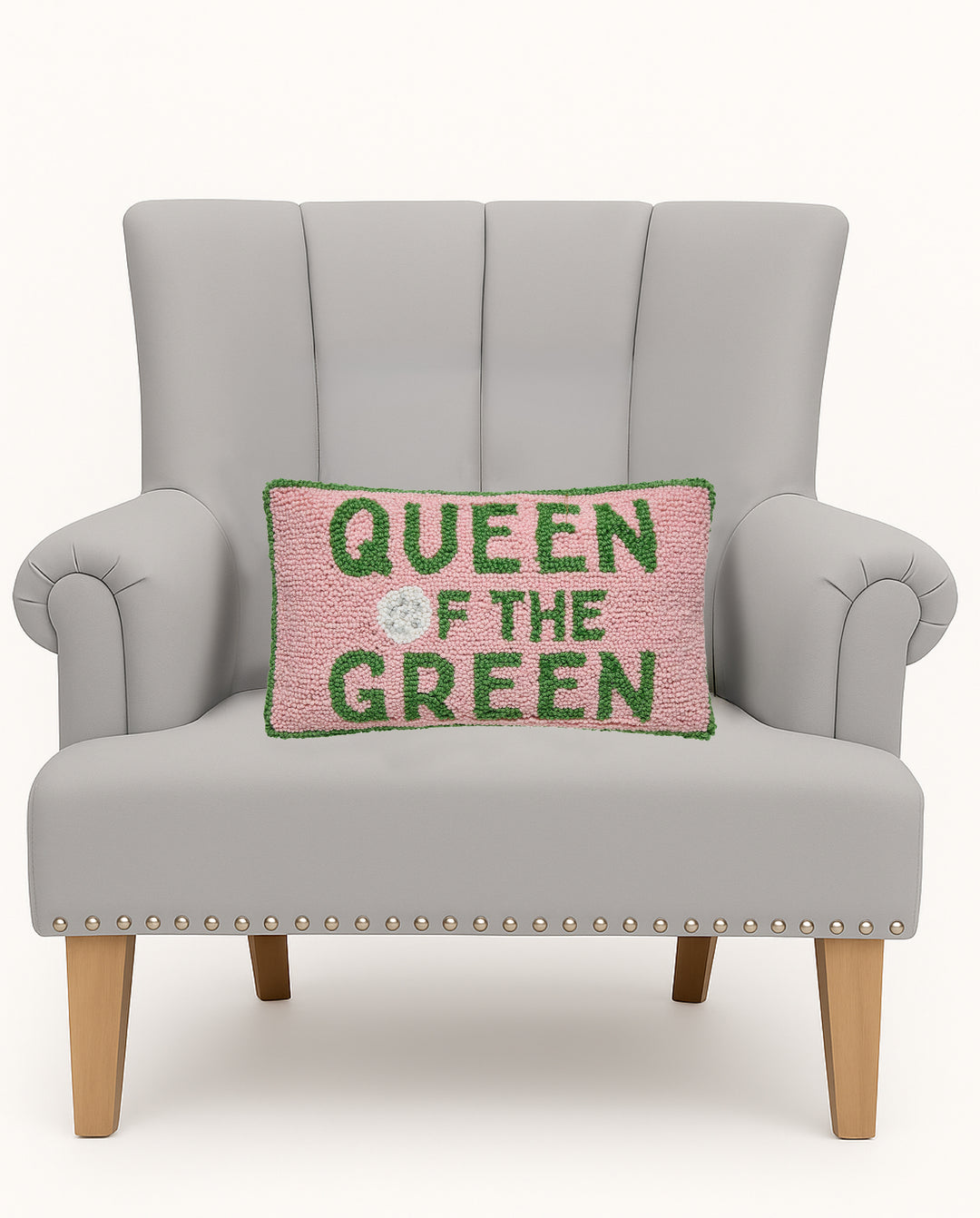 QUEEN OF THE GREEN HOOK PILLOW