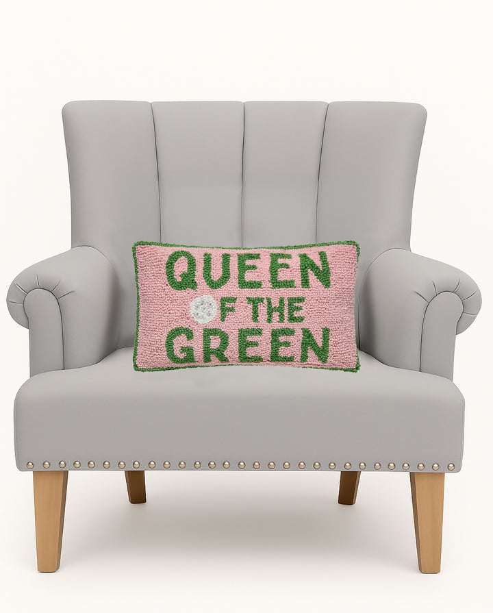 QUEEN OF THE GREEN HOOK PILLOW