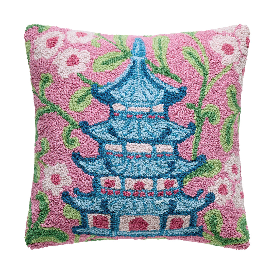 Chinoiserie Pagoda Hook Pillow