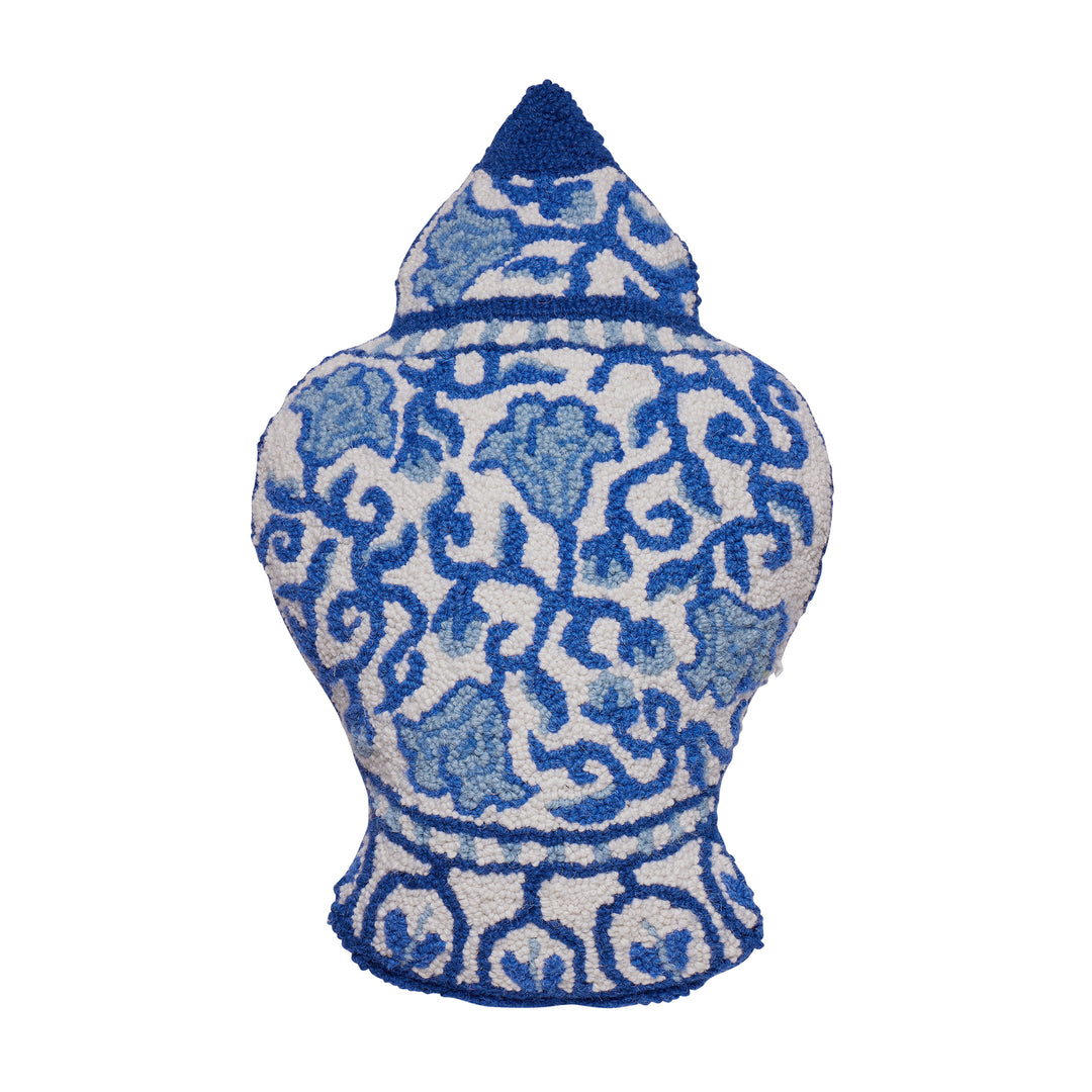 CHINOISERIE VASE SHAPED PILLOW