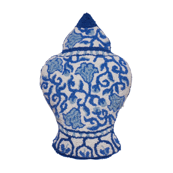 CHINOISERIE VASE SHAPED PILLOW