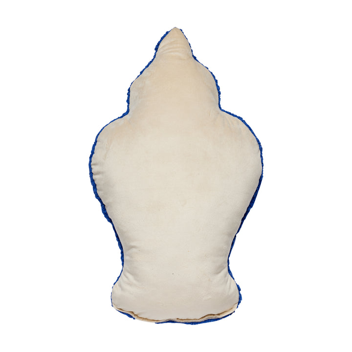 BACK OF VASE SHAPED PILLOW