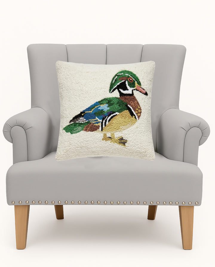 WOOD DUCK HOOK PILLOW