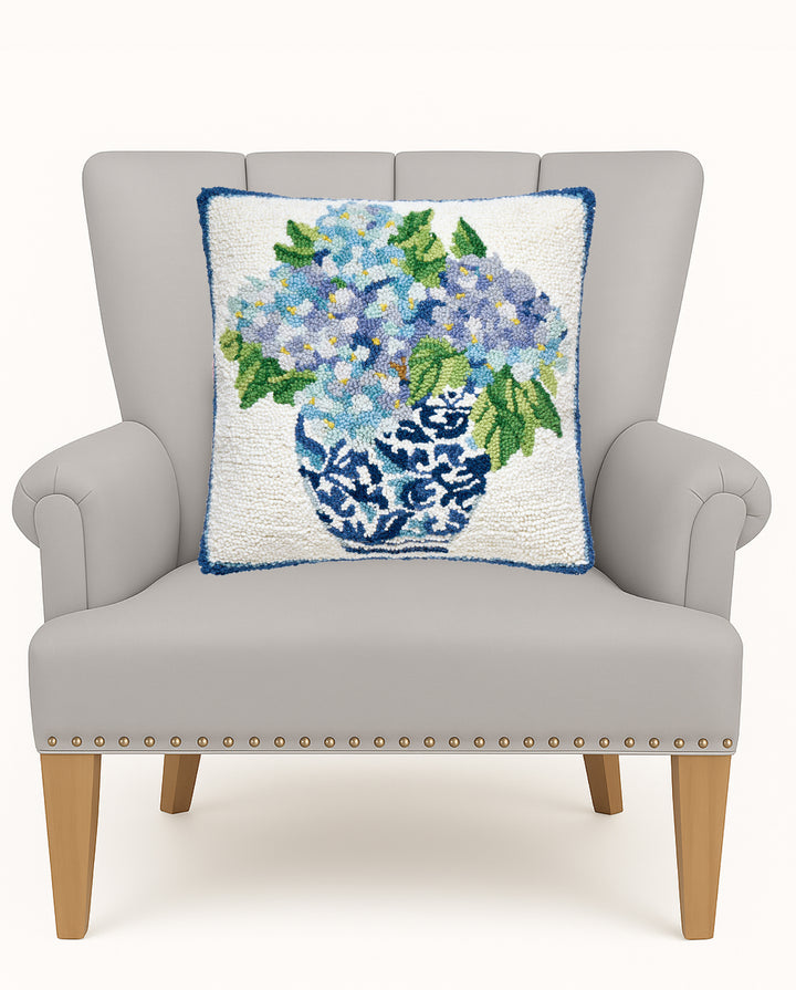 RHAPSODY IN BLUE II HOOK PILLOW