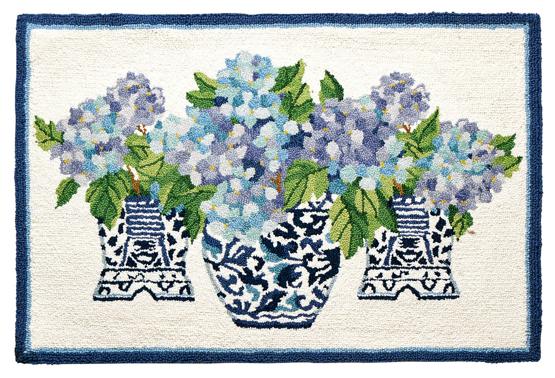 RHAPSODY IN BLUE HOOK RUG