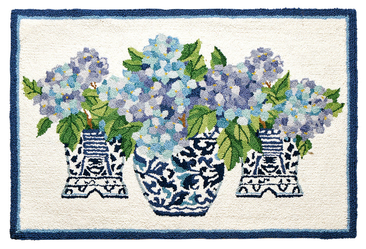 RHAPSODY IN BLUE HOOK RUG