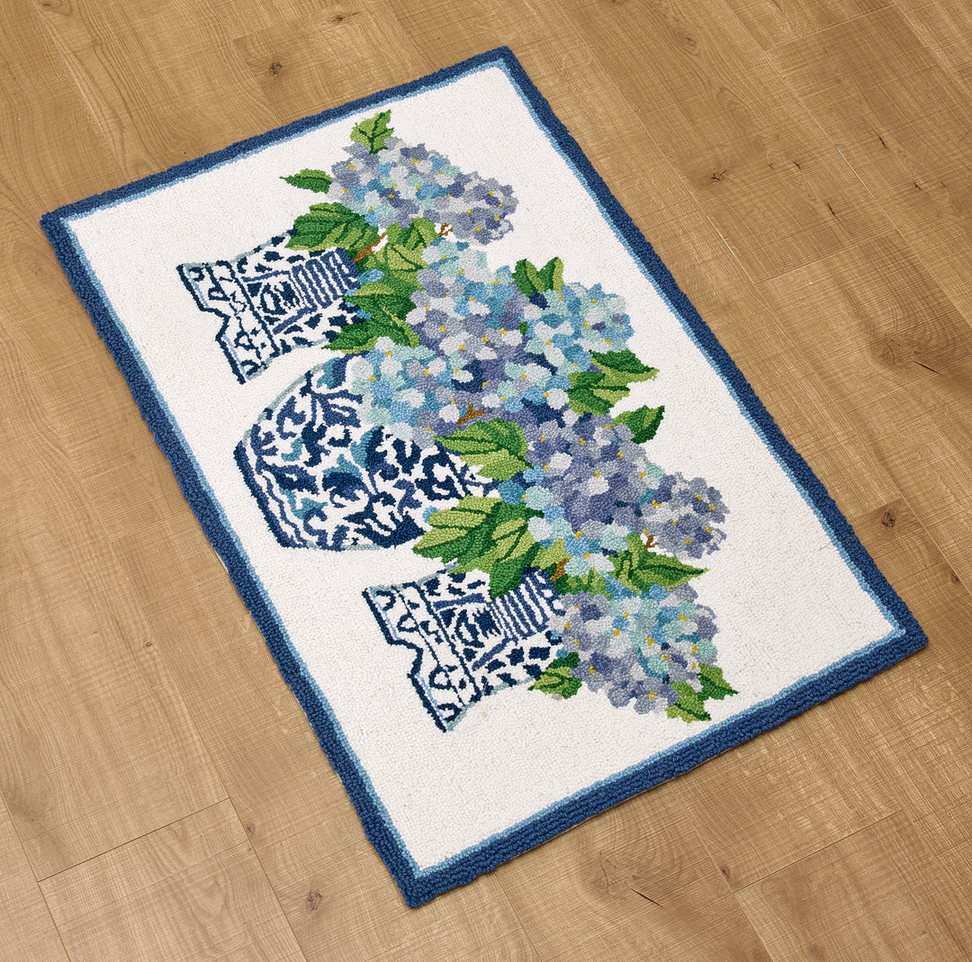 RHAPSODY IN BLUE HOOK RUG
