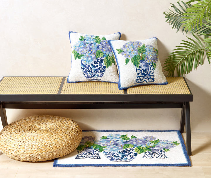 RHAPSODY IN BLUE HOOK RUG
