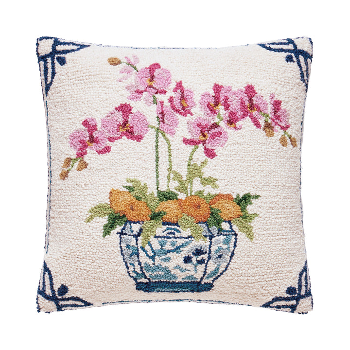ORANGES & ORCHIDS HOOK PILLOW