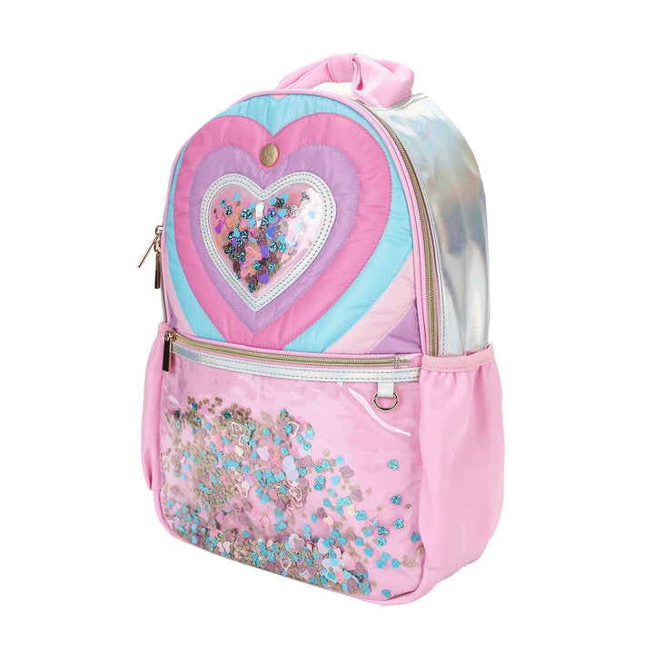 TAYLOR QUILTED CONFETTI HEARTS BACKPACK