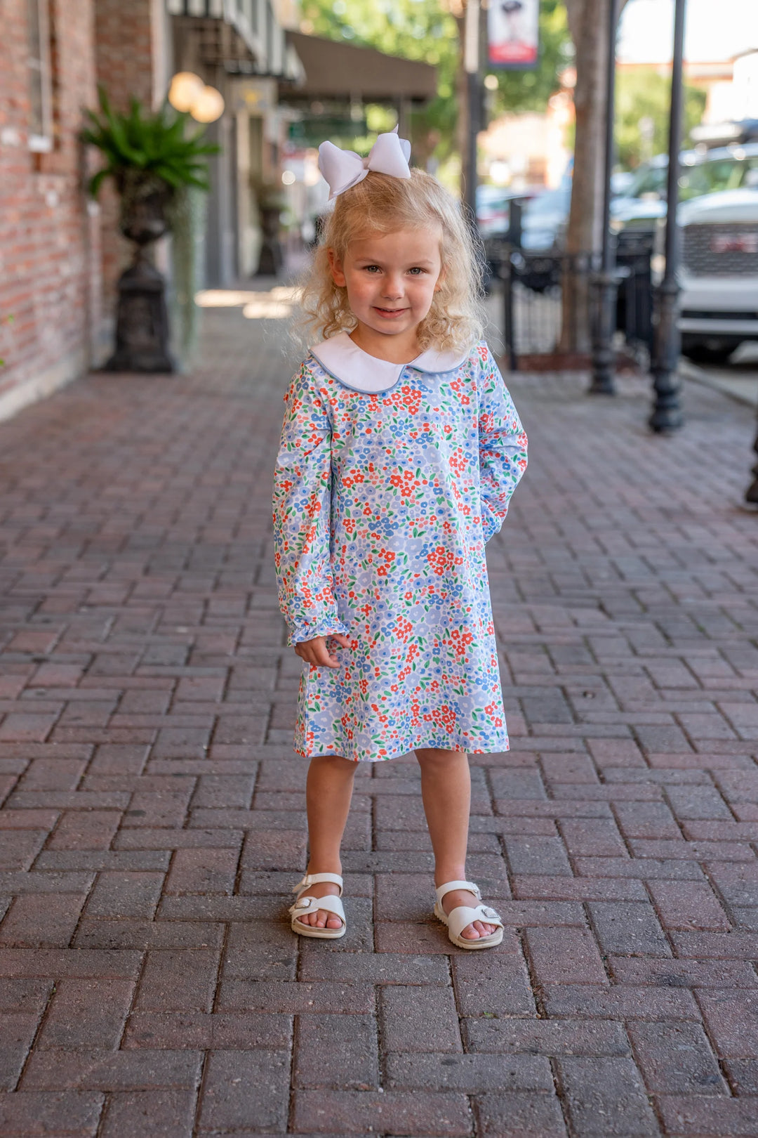 BLUE & RED FLORAL PRESLEY KAIT DRESS