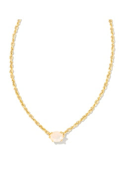 CAILIN CRYSTAL PENDANT NECKLACE, GOLD CHAMPAGNE OPAL CRYSTAL
