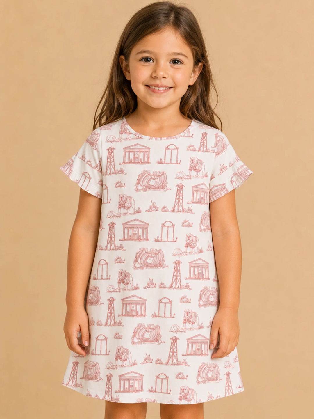 GEORGIA GIRLS TEAM TOILE TEE DRESS