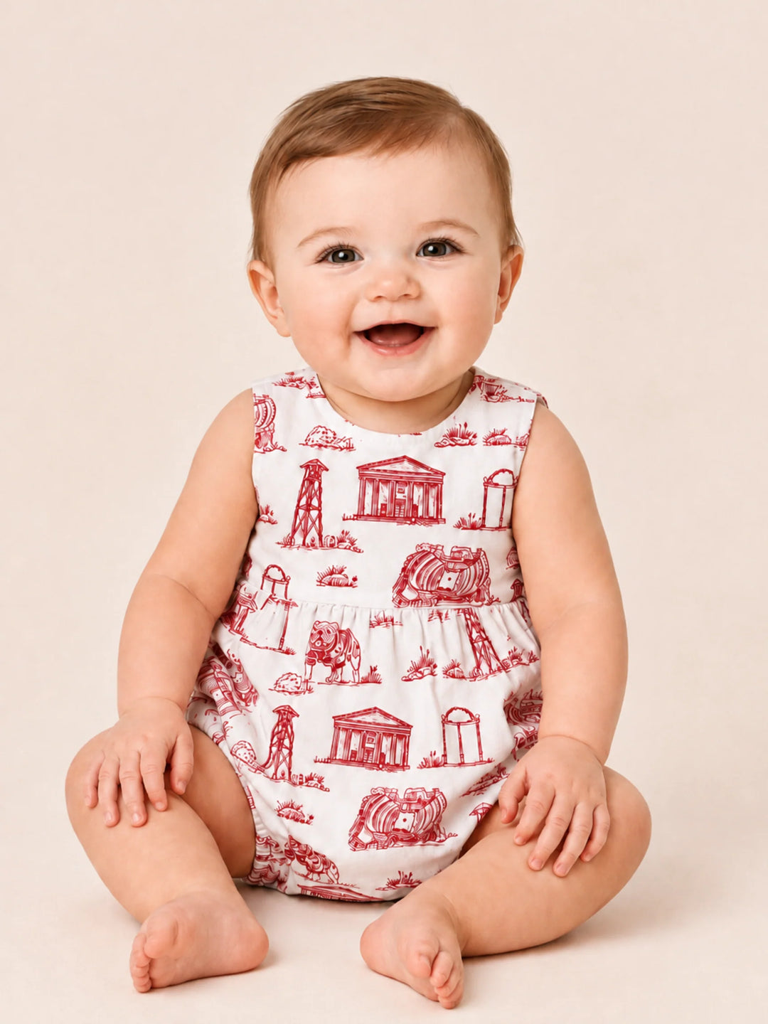 GEORGIA TEAM TOILE SLEEVELESS ONESIE
