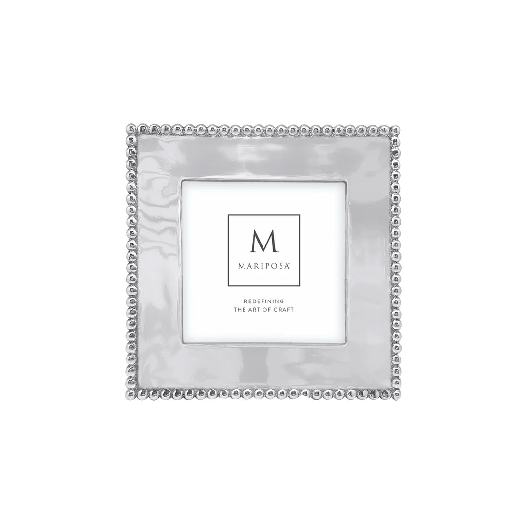BEADED 4X4 ENGRAVABLE FRAME