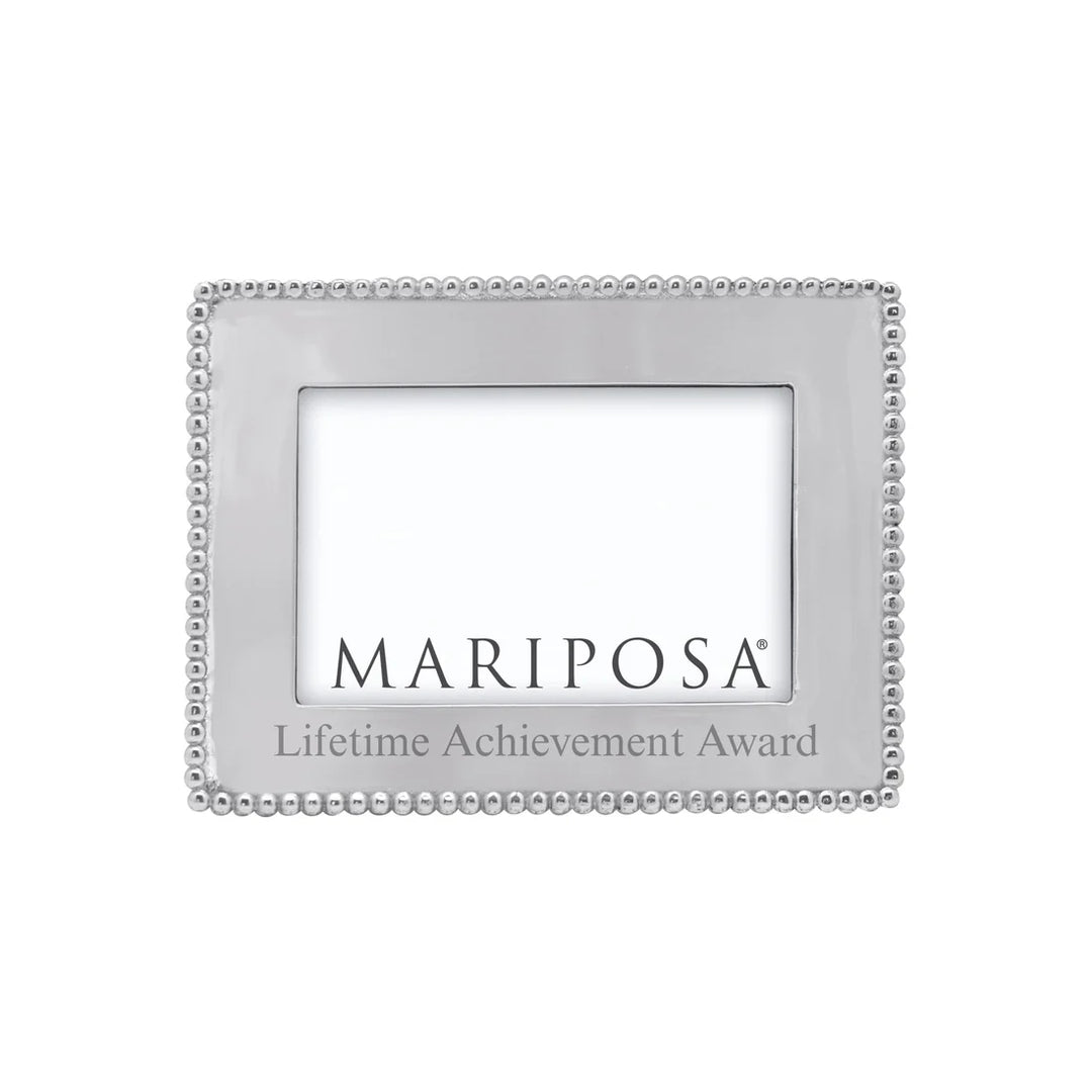 BEADED 4X6 ENGRAVABLE FRAME