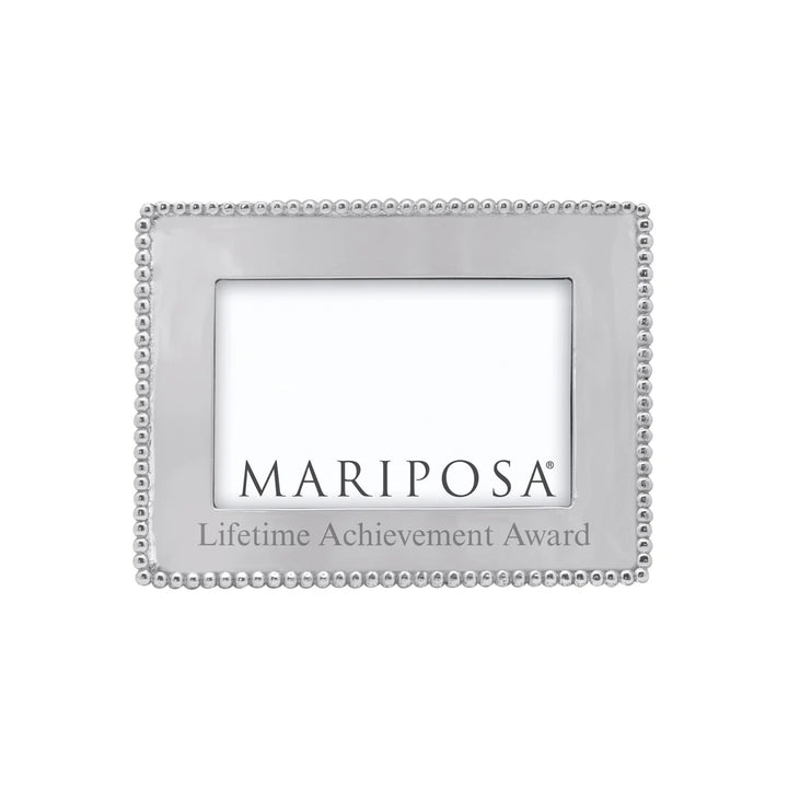 BEADED 4X6 ENGRAVABLE FRAME