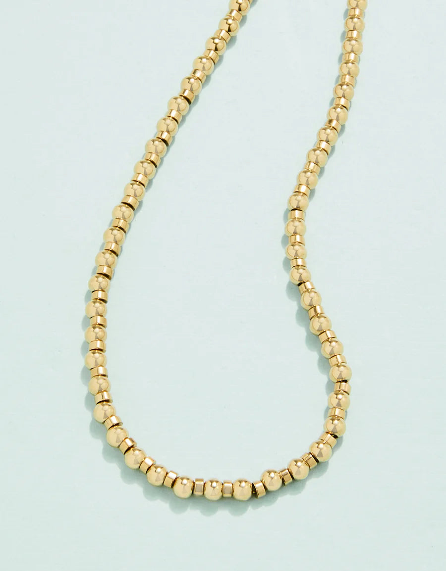 SP SHELTER COVE NECKLACE 16" 4MM GOLD