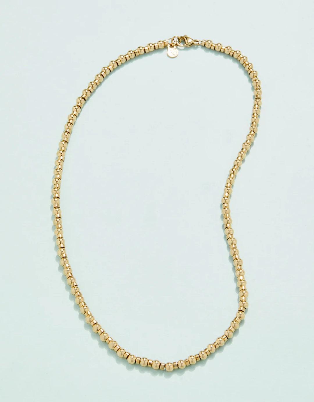 SP SHELTER COVE NECKLACE 16" 4MM GOLD