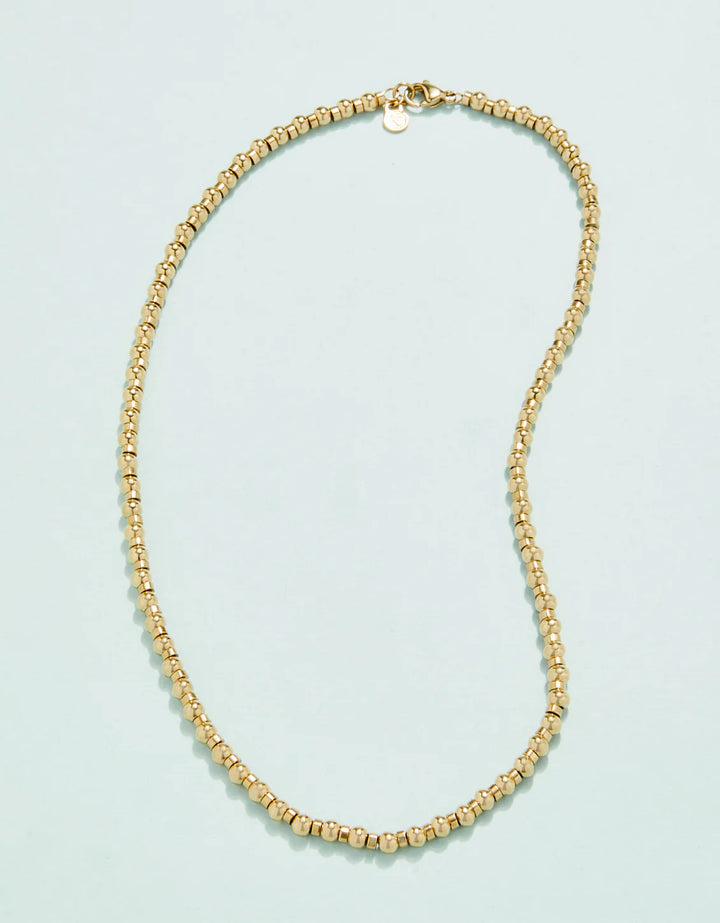 SP SHELTER COVE NECKLACE 16" 4MM GOLD