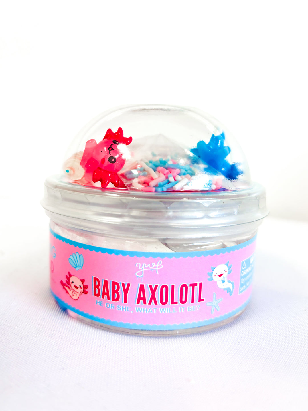 Young + Wild and Friedman Baby Axolotl Slime – Sensory Play Activity for Kids