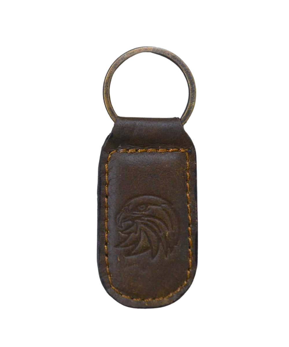 LEATHER EMBOSSED KEYCHAIN