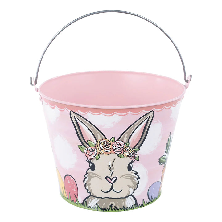 PINK RABBIT EASTER EGG PAIL