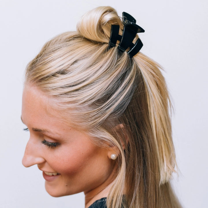 TELETIES HAIR CLIP JET BLACK