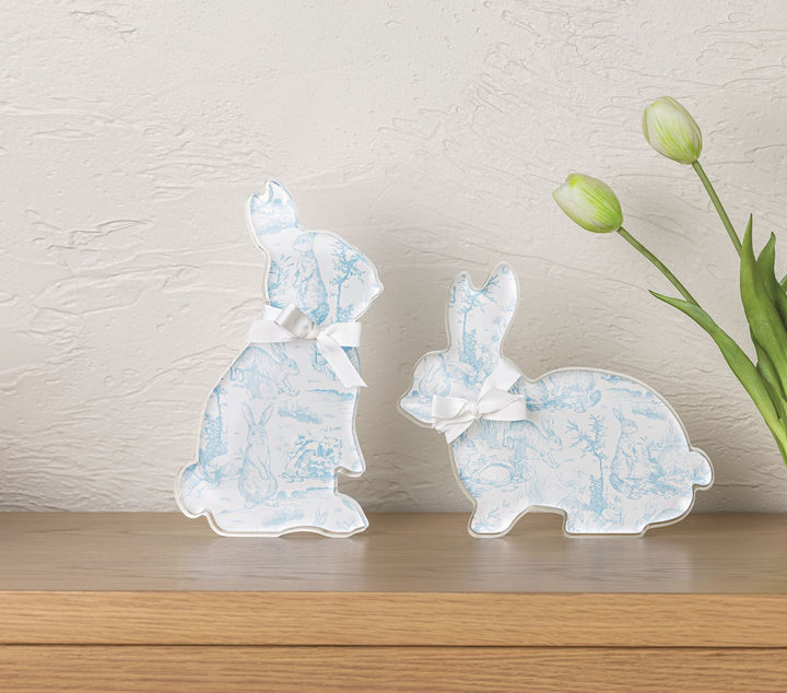TOILE ACRYLIC SITTING UP BUNNY SITTER