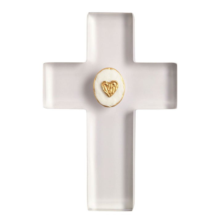 INTAGLIO HEART ICON CROSS SITTER